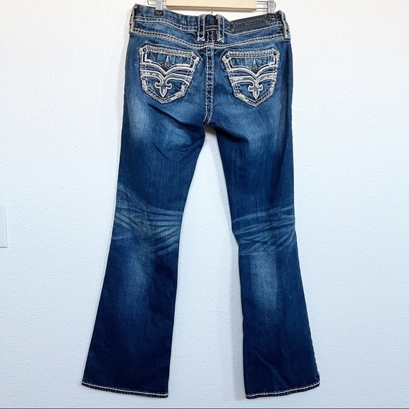 Rock Revival- Ashlyn Easy Boot Cut Jeans Size 27 - Picture 5 of 8